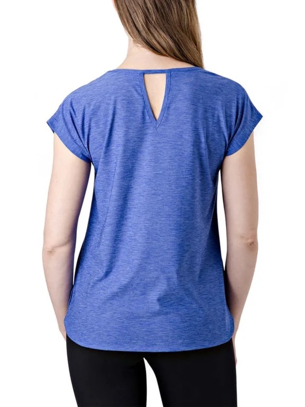 Tuff Athletics Keyhole Back Short Sleeve Active Tee